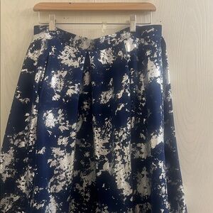 LuLaRoe Navy and White A-Line Skirt